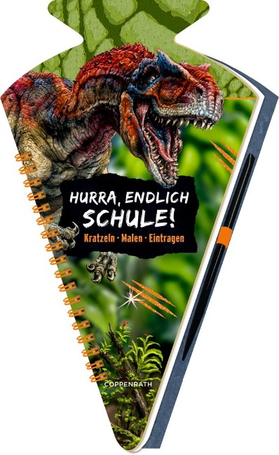 Schultüten-Kratzelbuch - T-REX World - Hurra, endlich Schule! - 