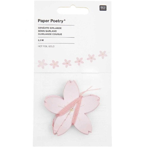 Genähte Girlande Kirschblüten FSC MIX, 2,3 m - 