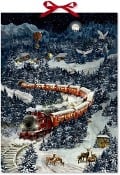 Cover-Bild zum Titel 'Wand-Adventskalender - Weihnachtsexpress in Winterlandschaft' von ''