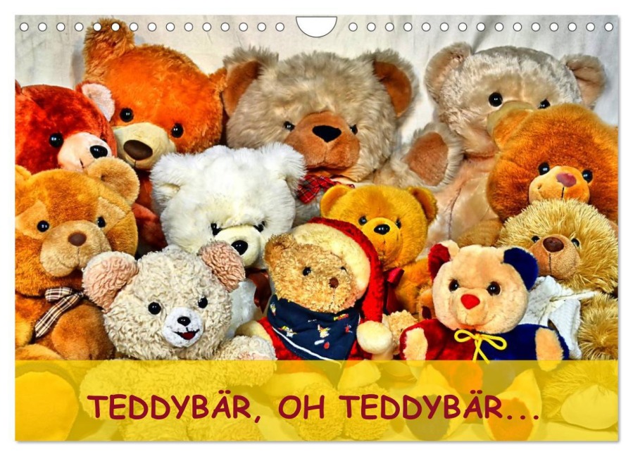 TEDDYBÄR, OH TEDDYBÄR... (Wandkalender 2026 DIN A4 quer), CALVENDO Monatskalender - Jennifer Chrystal