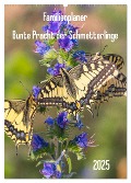 Familienplaner Bunte Pracht der Schmetterlinge (Wandkalender 2025 DIN A2 hoch), CALVENDO Monatskalender - Dany¿s Blickwinkel