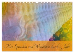 Cover-Bild zum Titel 'Mit Sprüchen und Weisheiten durch¿s Jahr (Wandkalender 2026 DIN A3 quer), CALVENDO Monatskalender' von 'Lydia Weih'