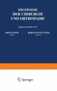 Cover-Bild zum Titel 'Ergebnisse der Chirurgie und Orthopädie' von 'Hermann Küttner, Erwin Payr'