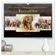 Cover-Bild zum Titel 'Elefanten - künstlerische Impressionen der größten noch lebenden Landtiere (hochwertiger Premium Wandkalender 2026 DIN A2 quer), Kunstdruck in Hochglanz' von 'Peter Roder'