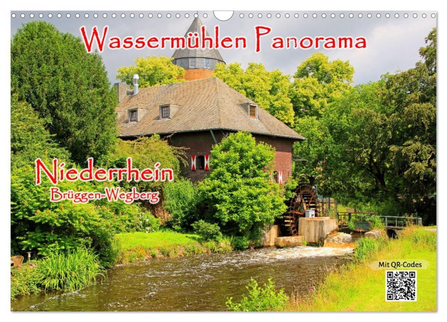 Wassermühlen Panorama Niederrhein Brüggen-Wegberg (Wandkalender 2026 DIN A3 quer), CALVENDO Monatskalender - Mitifoto Jäger