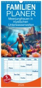 Familienplaner 2026 - Meerjungfrauen in mystischen Unterwasserwelten mit 5 Spalten (Wandkalender, 21 x 45 cm) CALVENDO - Jenö Keceli M.