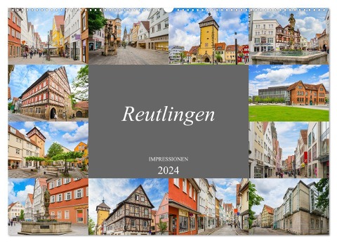 Reutlingen Impressionen (Wandkalender 2024 DIN A2 quer), CALVENDO Monatskalender - Dirk Meutzner