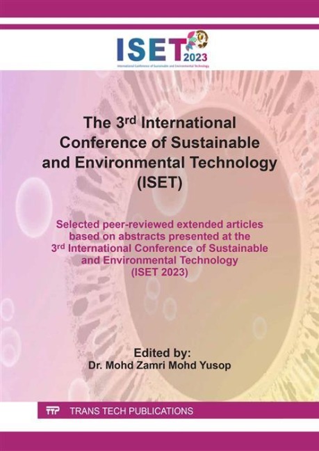The 3rd International Conference of Sustainable and Environmental Technology (ISET) - 