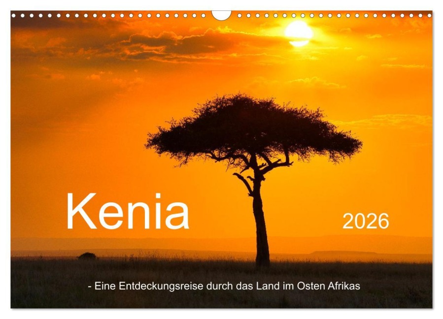 Kenia - Eine Entdeckungsreise durch das Land im Osten Afrikas (Wandkalender 2026 DIN A3 quer), CALVENDO Monatskalender - Andreas Demel