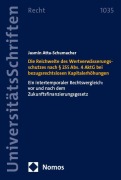 Cover-Bild zum Titel 'Die Reichweite des Wertverwässerungsschutzes nach § 255 Abs. 4 AktG bei bezugsrechtslosen Kapitalerhöhungen' von 'Jasmin Atta-Schumacher'