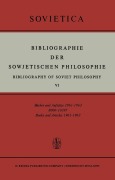 Cover-Bild zum Titel 'Bibliographie der Sowjetischen Philosophie' von ''