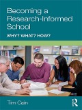 Cover-Bild zum Titel 'Becoming a Research-Informed School' von 'Tim Cain'