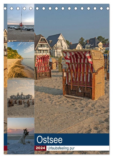 Ostsee. Urlaubsfeeling pur (Tischkalender 2024 DIN A5 hoch), CALVENDO Monatskalender - Andrea Potratz
