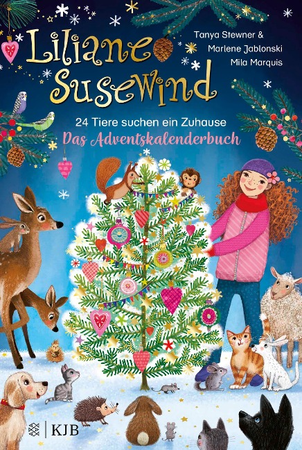 Liliane Susewind - 24 Tiere suchen ein Zuhause. Das Adventskalenderbuch - Tanya Stewner, Marlene Jablonski
