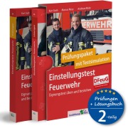 Cover-Bild zum Titel 'Einstellungstest Feuerwehr: Prüfungspaket mit Testsimulation' von 'Kurt Guth, Andreas Mohr, Marcus Mery'