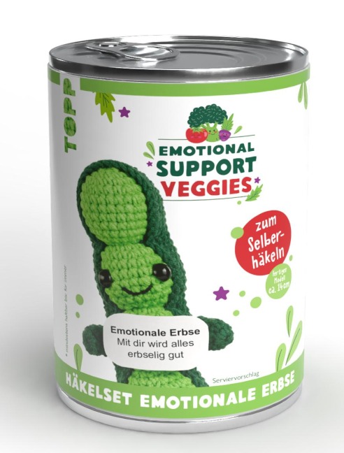 Emotional Support Veggies Häkelset Erbse - Jana Ganseforth