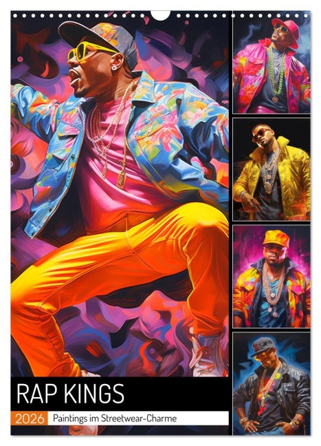 Rap Kings. Paintings im Streetwear-Charme (Wandkalender 2026 DIN A3 hoch), CALVENDO Monatskalender - Rose Hurley