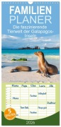 Cover-Bild zum Titel 'Familienplaner 2026 - Die faszinierende Tierwelt der Galapagos-Inseln mit 5 Spalten (Wandkalender, 21 x 45 cm) CALVENDO' von 'Guenter Guni'