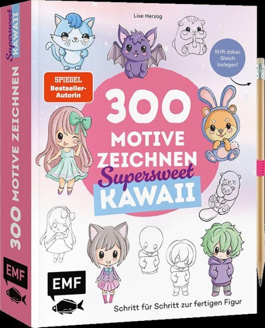 300 Motive zeichnen - Supersweet Kawaii - Lise Herzog