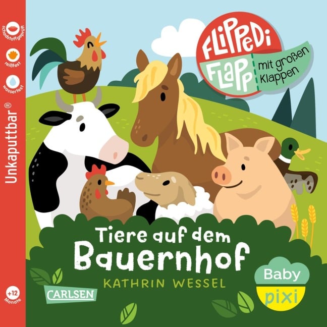 Baby Pixi (unkaputtbar) 141: Flippediflapp: Tiere auf dem Bauernhof - 