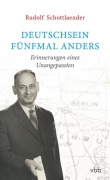 Cover-Bild zum Titel 'Deutschsein fünfmal anders' von 'Rudolf Schottlaender'