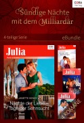 Cover-Bild zum Titel 'Sündige Nächte mit dem Milliardär - 4-teilige Serie' von 'Kate Walker, Janette Kenny, Carole Mortimer, Lee Wilkinson'