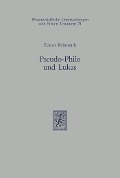 Cover-Bild zum Titel 'Pseudo-Philo und Lukas' von 'Eckart Reinmuth'