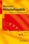 Cover-Bild zum Titel 'Wirtschaftspolitik' von 'Joachim Weimann'
