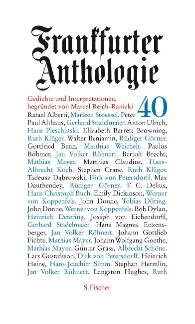 Frankfurter Anthologie 40 - 