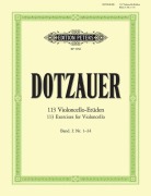 Cover-Bild zum Titel '113 Violoncello-Etüden - Heft 1: Nr. 1 -34' von 'Justus Johann Friedrich Dotzauer'