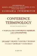 Conference Terminology - J. Herbert