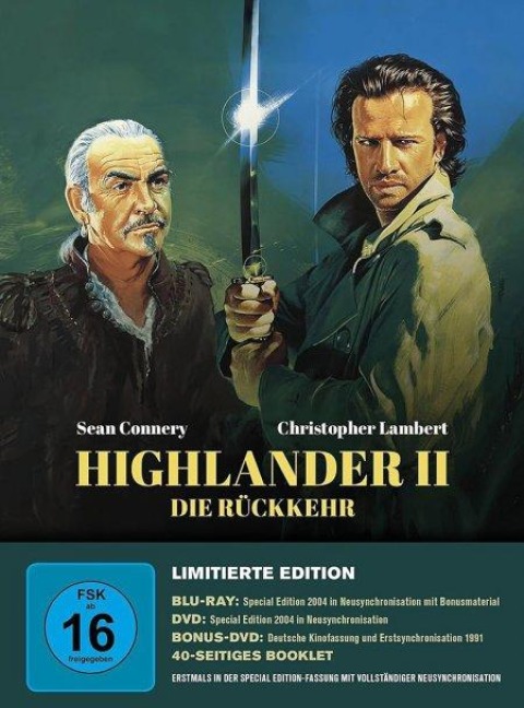Highlander II - Mediabook - Gregory Widen, Brian Clemens, William N. Panzer, Peter Bellwood, Stewart Copeland