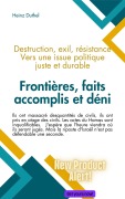 Cover-Bild zum Titel 'Frontières, faits accomplis et déni' von 'Heinz Duthel'