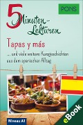Cover-Bild zum Titel 'PONS 5-Minuten-Lektüren Spanisch A1 - Tapas y más' von 'PONS Langenscheidt GmbH'
