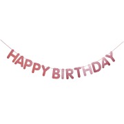 Cover-Bild zum Titel 'Girlande Happy Birthday, Glitter, Rosa FSC MIX, 5m' von ''