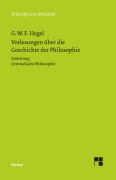 Cover-Bild zum Titel 'Vorlesungen über die Geschichte der Philosophie. Teil 1' von 'Georg Wilhelm Friedrich Hegel'