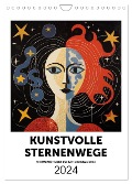 Kunstvolle Sternenwege: KI-Kompositionen der 12 Tierkreiszeichen (Wandkalender 2024 DIN A4 hoch), CALVENDO Monatskalender - Petra Zarre