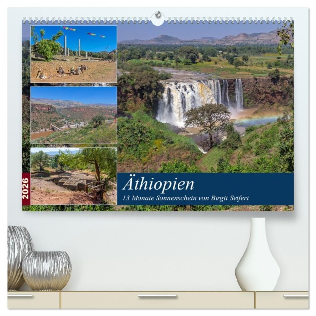 Äthiopien - 13 Monate Sonnenschein (hochwertiger Premium Wandkalender 2026 DIN A2 quer), Kunstdruck in Hochglanz - Birgit Seifert