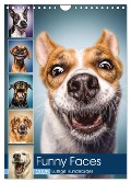 Funny Faces - Lustige Hundebilder (Wandkalender 2025 DIN A4 hoch), CALVENDO Monatskalender - Manuela Und Stefan Kulpa