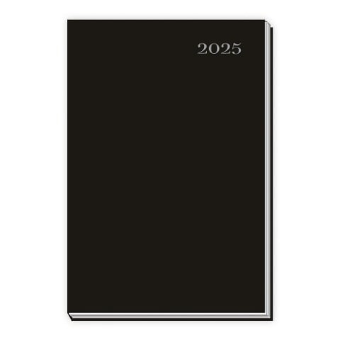 Trötsch Taschenkalender A6 schwarz 2025 - 