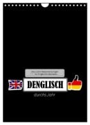 Cover-Bild zum Titel 'DENGLISCH durchs Jahr (Wandkalender 2025 DIN A4 hoch), CALVENDO Monatskalender' von 'Angelika Keller'