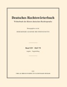 Cover-Bild zum Titel 'Deutsches Rechtswörterbuch' von ''