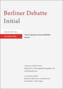 Cover-Bild zum Titel 'Berliner Debatte Initial 36 (2025) 1' von ''