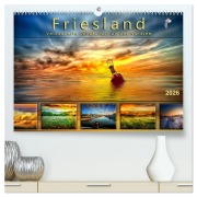 Cover-Bild zum Titel 'Friesland, verzauberte Landschaft an der Nordsee (hochwertiger Premium Wandkalender 2026 DIN A2 quer), Kunstdruck in Hochglanz' von 'Peter Roder'