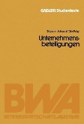 Cover-Bild zum Titel 'Unternehmensbeteiligungen' von 'Dirk Petry'