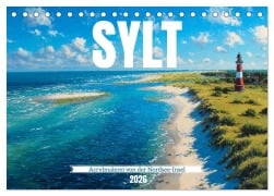 Cover-Bild zum Titel 'Sylt - Acrylmalerei von der Nordsee-Insel (Tischkalender 2026 DIN A5 quer), CALVENDO Monatskalender' von 'Mb Fotografie'