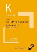 Cover-Bild zum Titel 'Die TOP 40 Klausurfälle Sachenrecht 1' von 'Oliver Strauch'