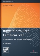 Cover-Bild zum Titel 'AnwaltFormulare Familienrecht' von 'K. -Peter Horndasch'