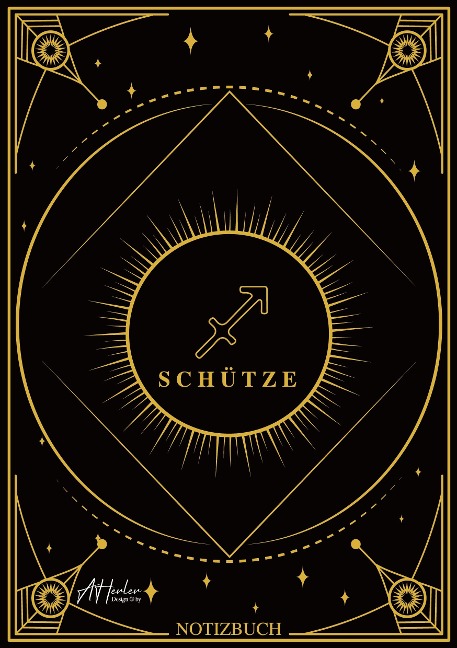 Edles Notizbuch Sternzeichen Schütze | Designed by Alfred Herler - Alfred Herler