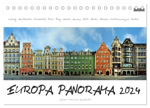 Europa Panorama 2024 (Tischkalender 2024 DIN A5 quer), CALVENDO Monatskalender - Jörg Rom